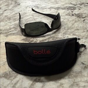 Bolle Black Sunglasses with Case